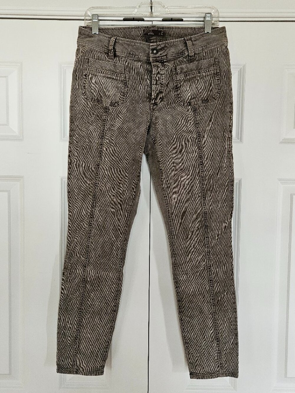 Prana Brown Micro Corduroy Merrigan Pants with Patch Pockets - Women's Size 8